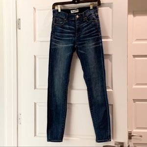 Madewell 9” High Rise Skinny Jeans, Atlantic Wash